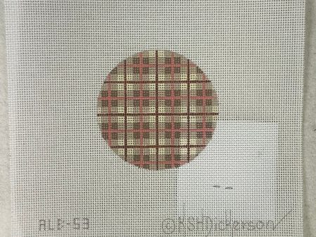 * Kate Dickerson ALB53 Beige Plaid Disk Cheap