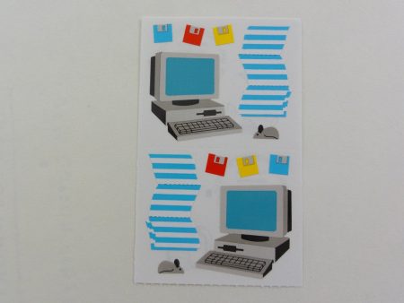 Mrs Grossman Computer Desktop Disks Sticker Sheet   Module - Vintage & Collectible 1994 For Cheap