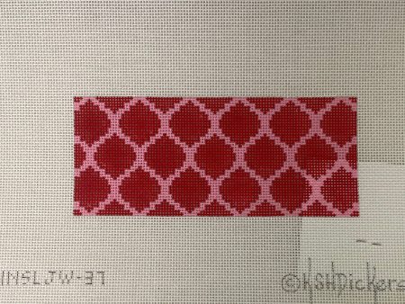 * Kate Dickerson INSLJW-37 Quatrefoil Red  Pink Insert Online now