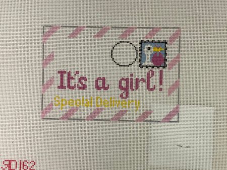 * Rachel Donley Needlepoint RD162  It s a Girl Letter For Sale