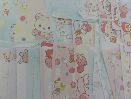 z San-X Korilakkuma Rilakkuma Bear Memo Note Paper Set - for Writing Stationery Scrapbook Art Craft Penpal Online Sale