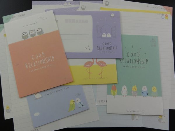 Cute Kawaii Crux Birds and Friends Letter Sets Discount