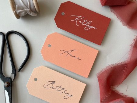 Bridal party gift tags, bridesmaid gift tags, maid of honor tag, custom name tags, personalized hang tags, wedding party tags For Cheap